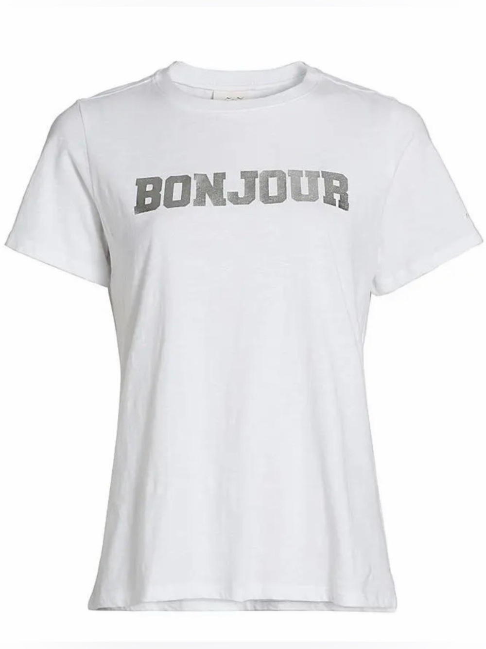 Cinq a Sept Bonjour Au Revoir Foil T-Shirt - Picture 5 of 5